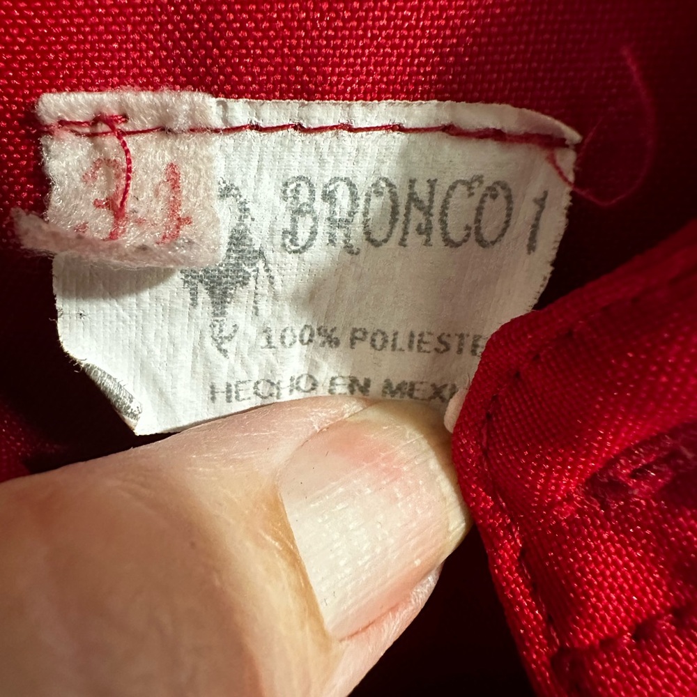 Vintage Bronco Red Western Shirt Embroidered Horse M Rockabilly Rodeo 1970s - Picture 2 of 13